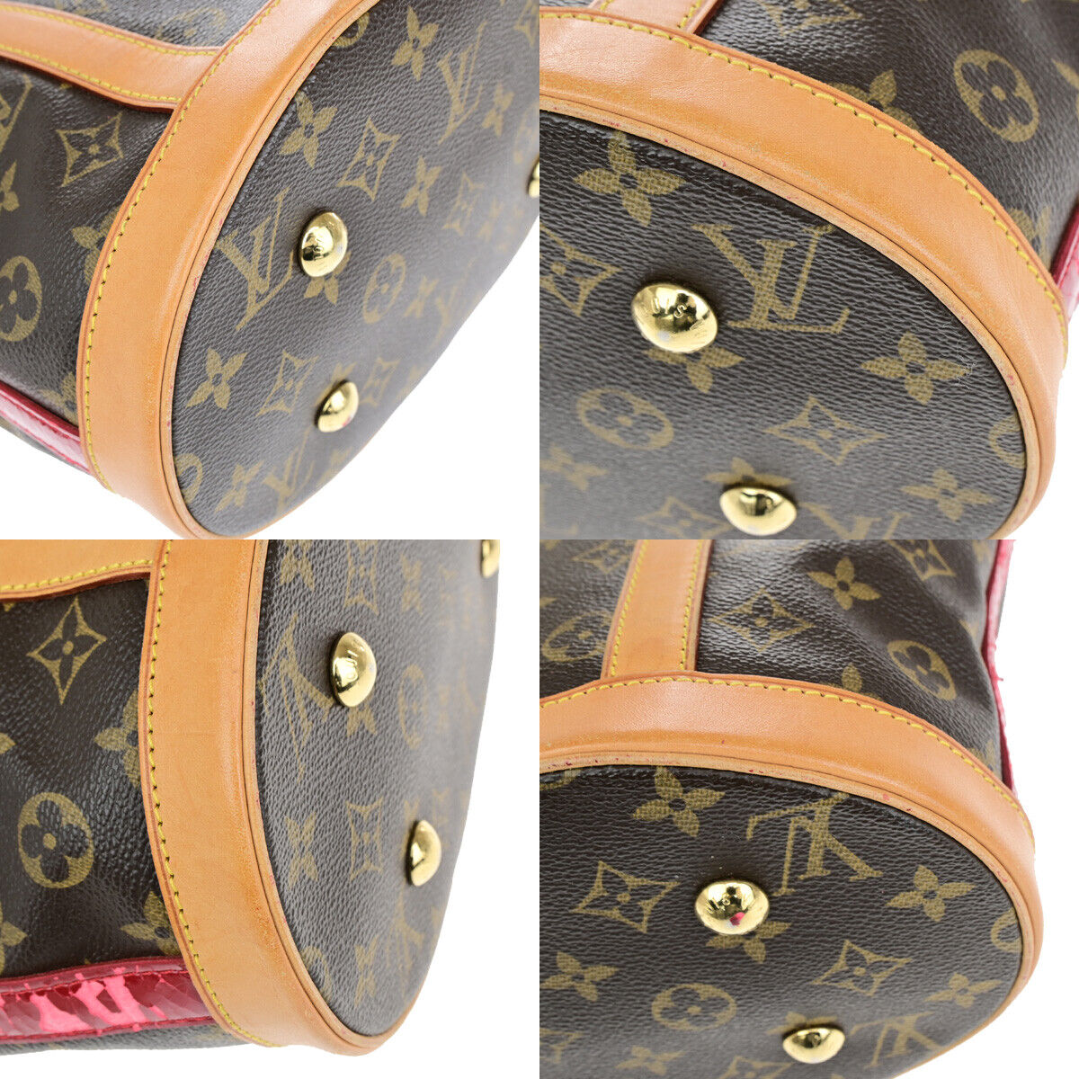 LOUIS VUITTON Neo Bucket Shoulder Bag Monogram Ruby Leather BN RD M95613 81YG627