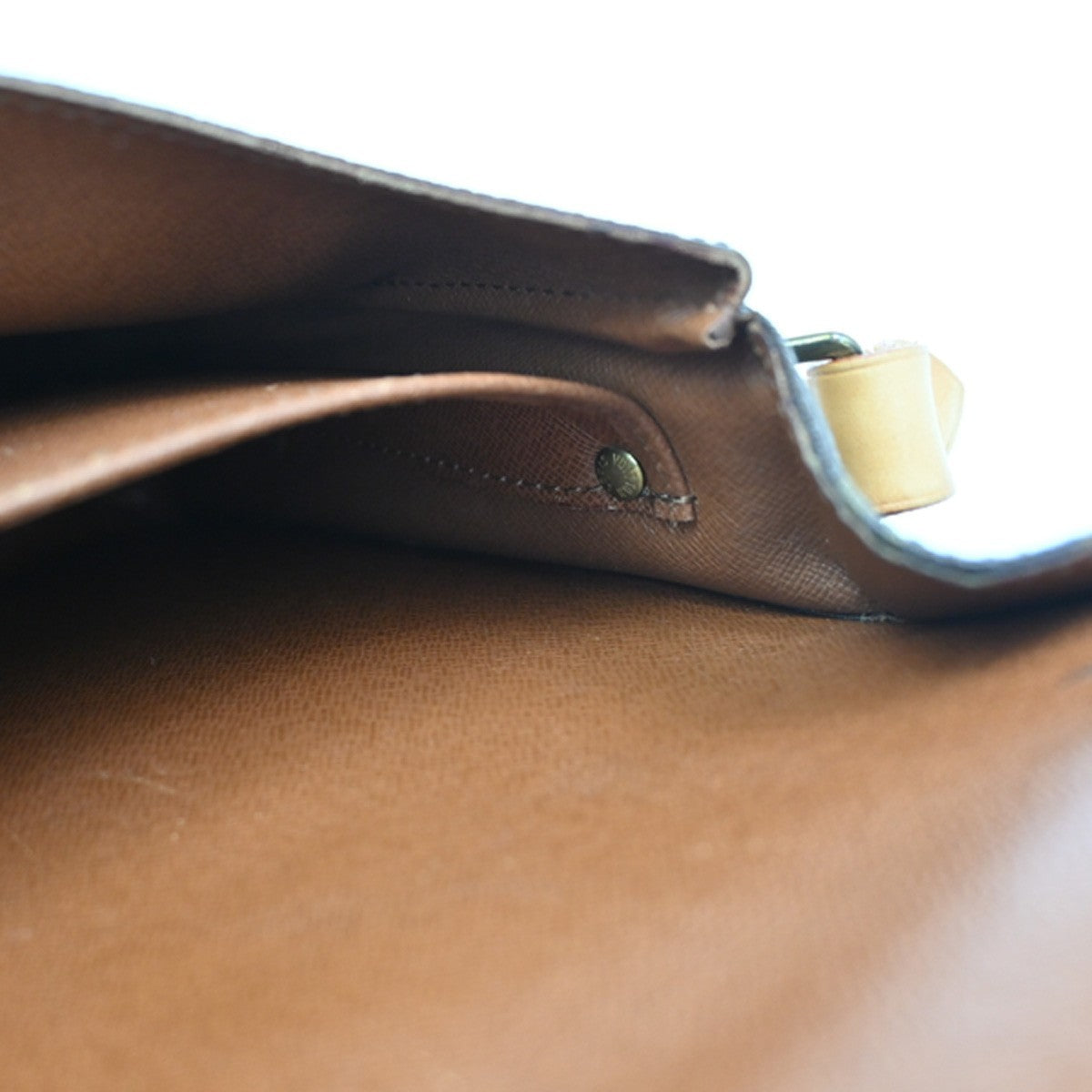 LOUIS VUITTON Cartouchiere GM Shoulder Bag Monogram Leather Brown M51252 77CA262
