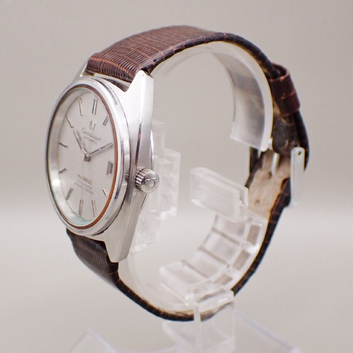 OMEGA Constellation Automatic Wrist Watch 35mm ST Embossing Leather BN 91RK778