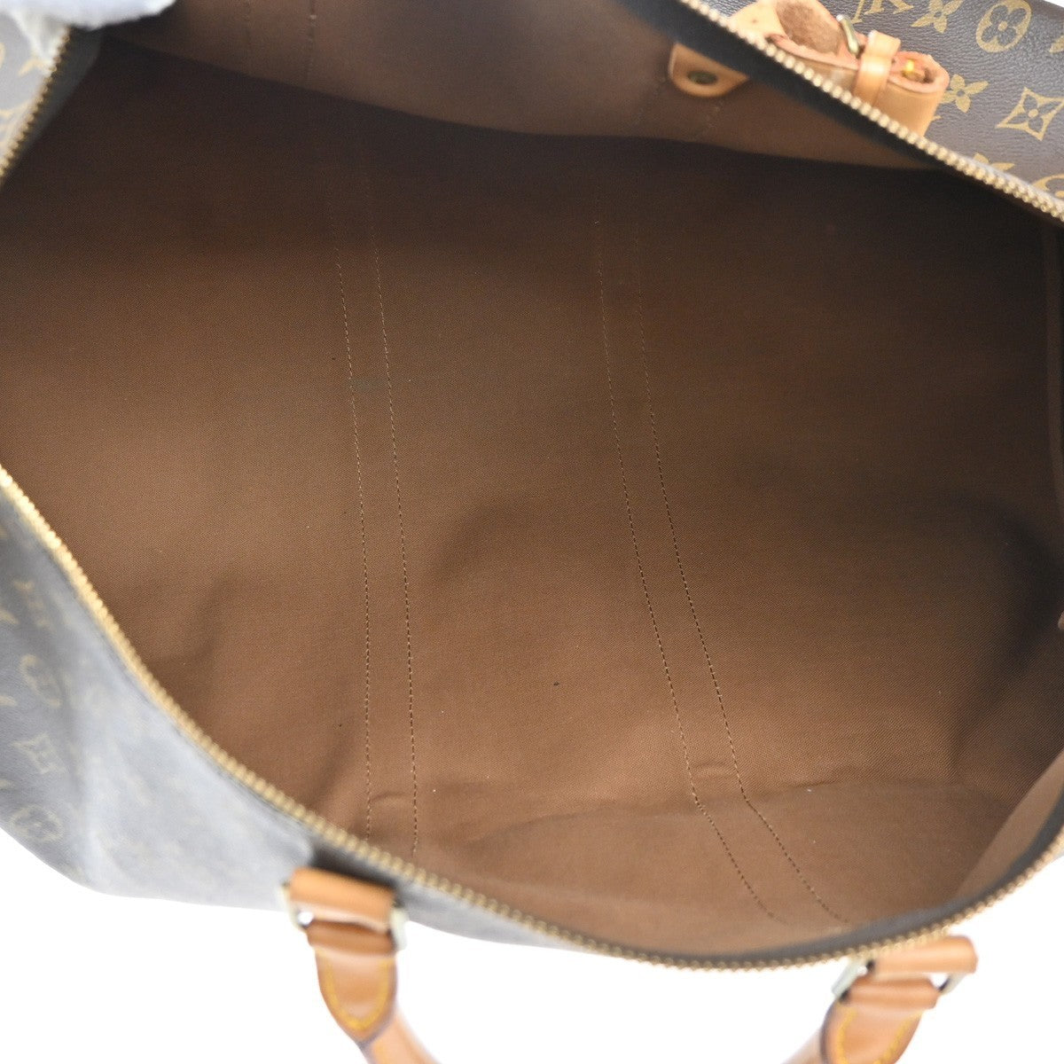LOUIS VUITTON Keepall 55 Travel Hand Bag Monogram Leather Brown M41424 14CA649