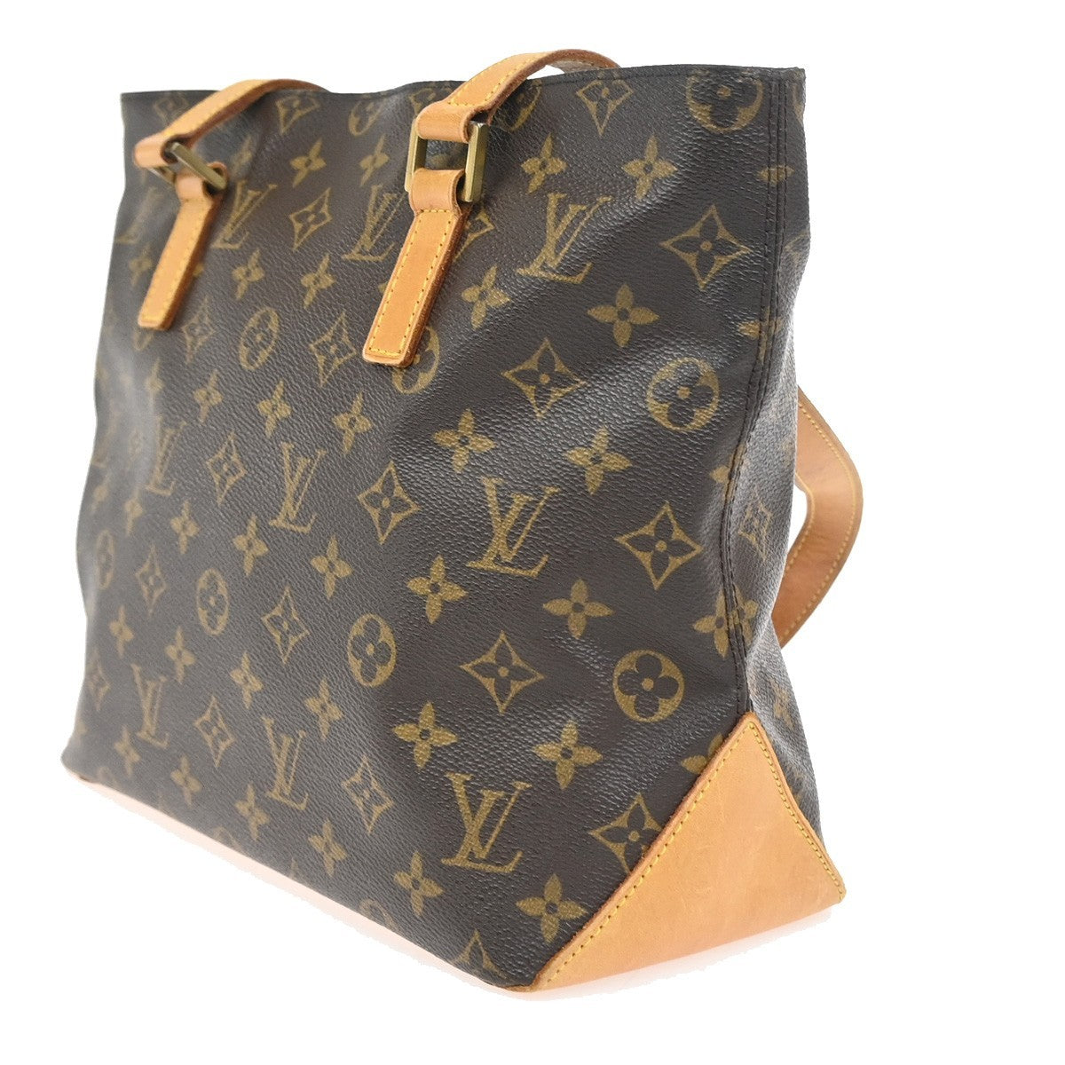 LOUIS VUITTON Cabas Piano Shoulder Bag Monogram Leather Brown M51148 11ZA348