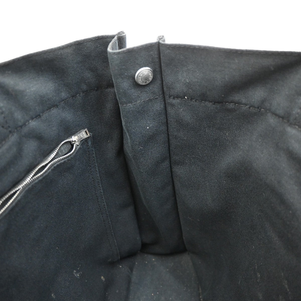 HERMES Logo Fourre Tout MM Hand Tote Bag Cotton Black SHW France 07KD184