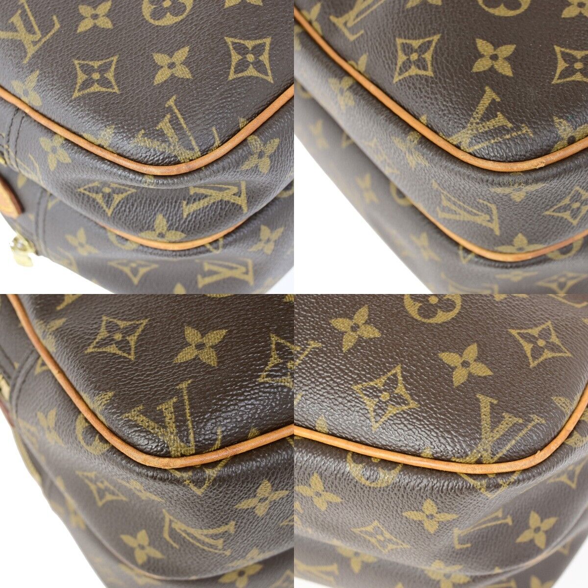 LOUIS VUITTON Reporter PM Crossbody Shoulder Bag Monogram Leather M45254 30FB169