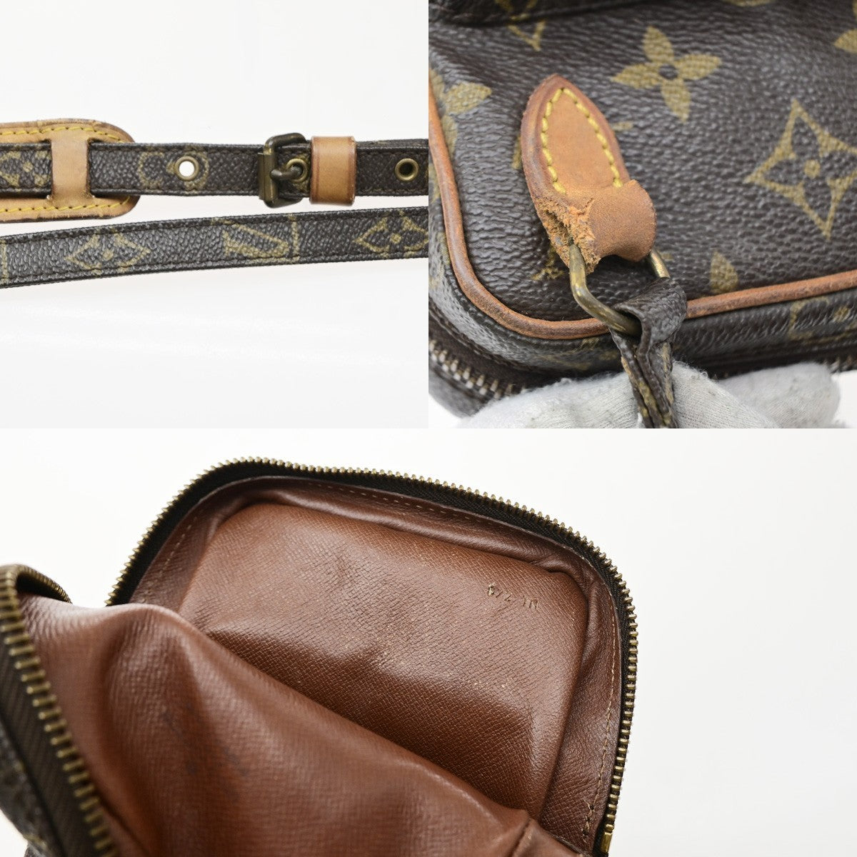 LOUIS VUITTON Mini Amazon Shoulder Bag Monogram Leather Brown M45238 32SA168