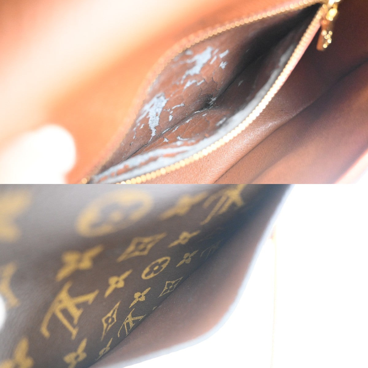 LOUIS VUITTON Saint Cloud MM Shoulder Bag Monogram Leather Brown M51243 73YH943