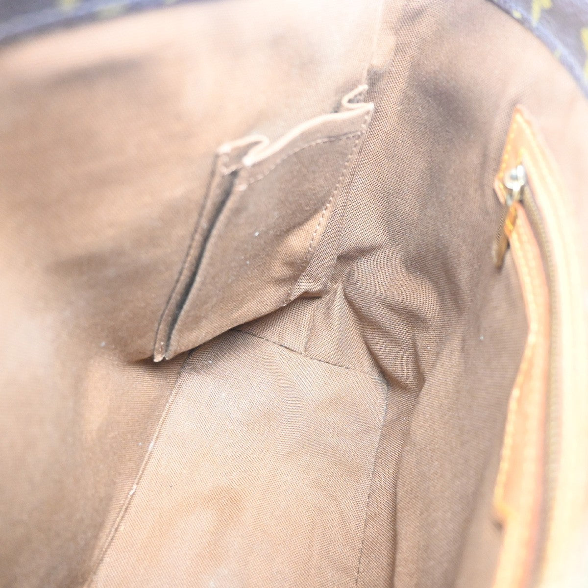 LOUIS VUITTON Cabas Piano Shoulder Bag Monogram Leather Brown M51148 35MA535