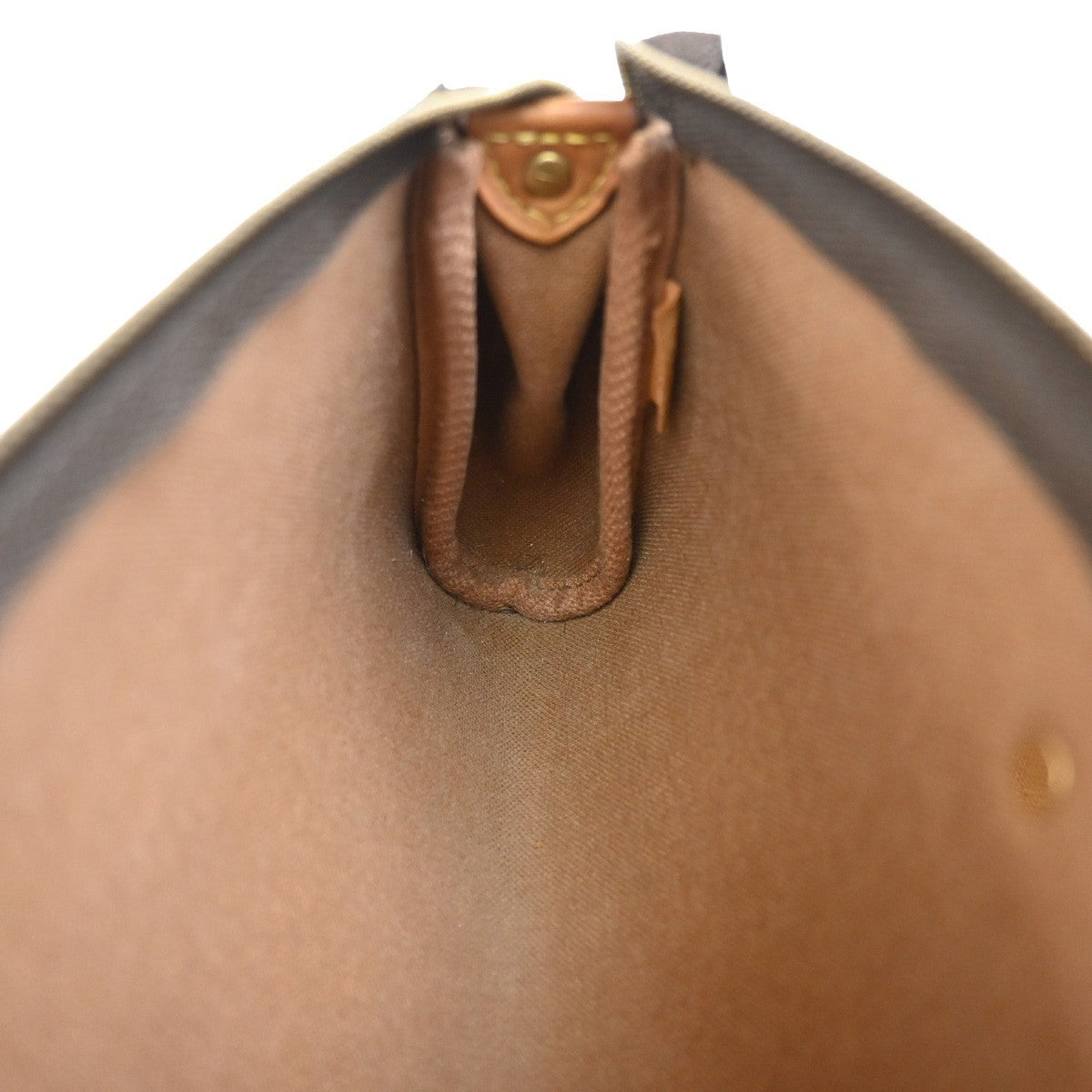 LOUIS VUITTON Eva 2Way Chain Shoulder Bag Monogram Leather Brown M95567 99EF312
