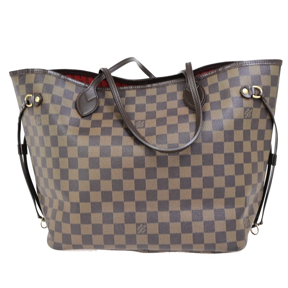 LOUIS VUITTON Neverfull MM Shoulder Bag Damier Ebene Leather BN N51105 94ED050