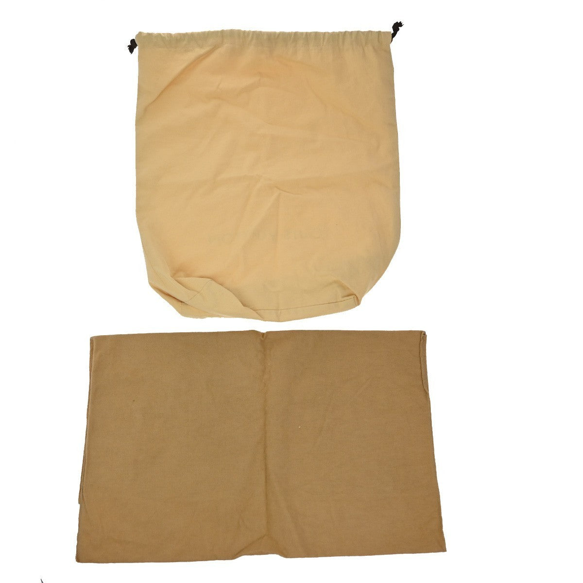 LOUIS VUITTON Logo 10 Set Dust Bag Drawstring Canvas Cotton Beige Brown 09KP246