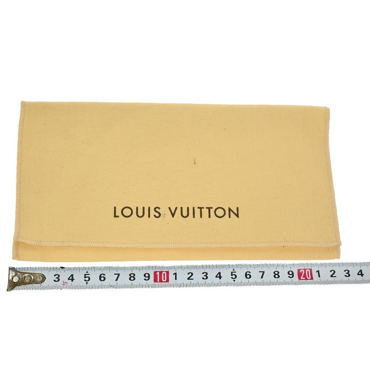 LOUIS VUITTON Logo 10 Set Dust Bag Drawstring Canvas Cotton Beige Brown 07KB709