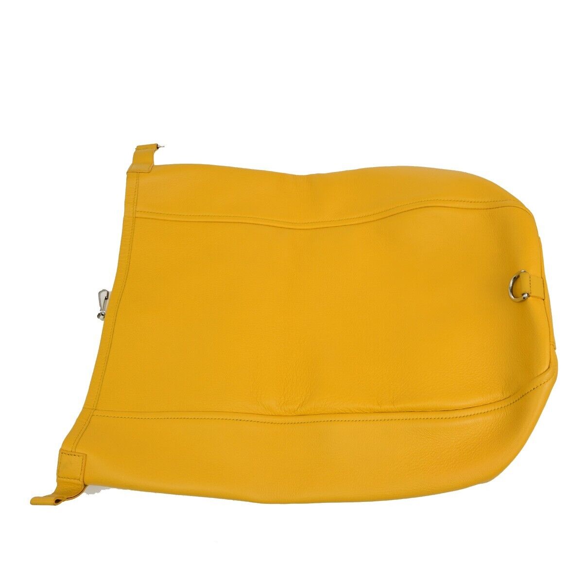 BALENCIAGA Logo 2Way Shoulder Hand Bag Leather Yellow Silver 87ED917