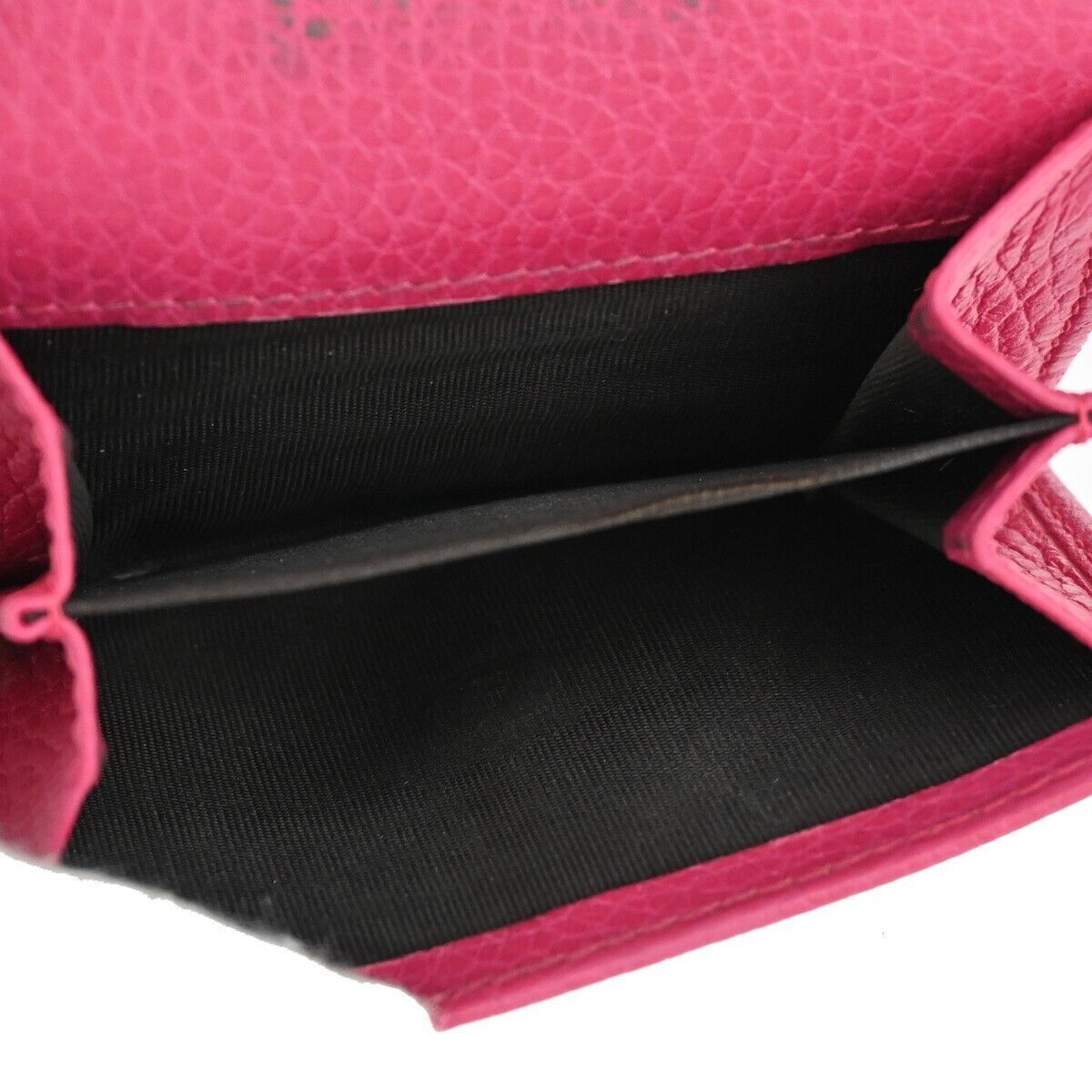 GUCCI Marmot GG Logos Bifold Wallet Purse Leather Pink Made In Italy 66SG797