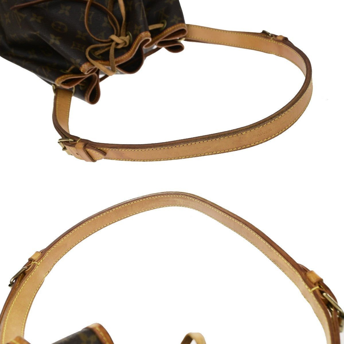 LOUIS VUITTON Petit Noe Drawstring Shoulder Bag Monogram Leather M42226 70MA705