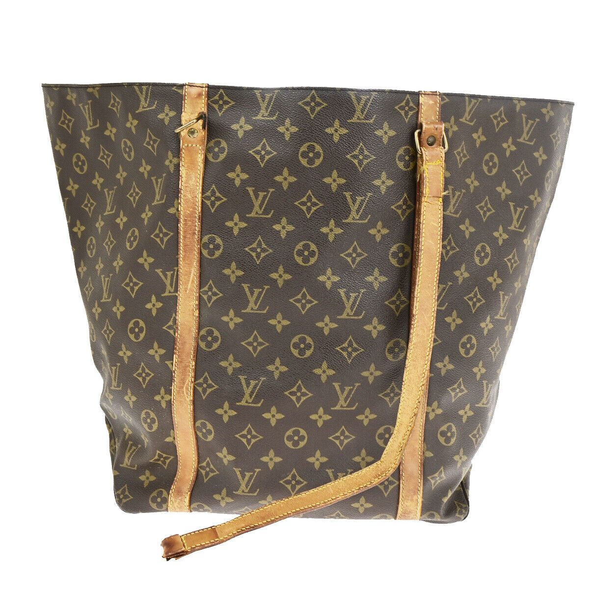 LOUIS VUITTON Sac Shopping GM Shoulder Tote Bag Monogram Leather M51110 69YG522