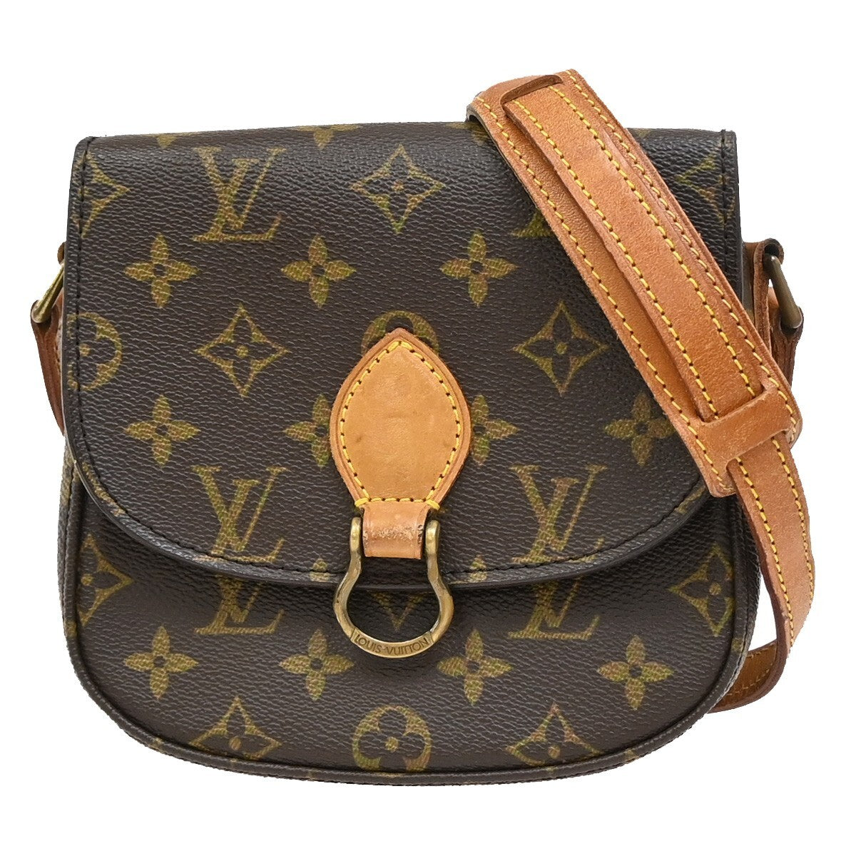 LOUIS VUITTON Mini Saint Cloud Shoulder Bag Monogram Leather BN M51244 89EE279