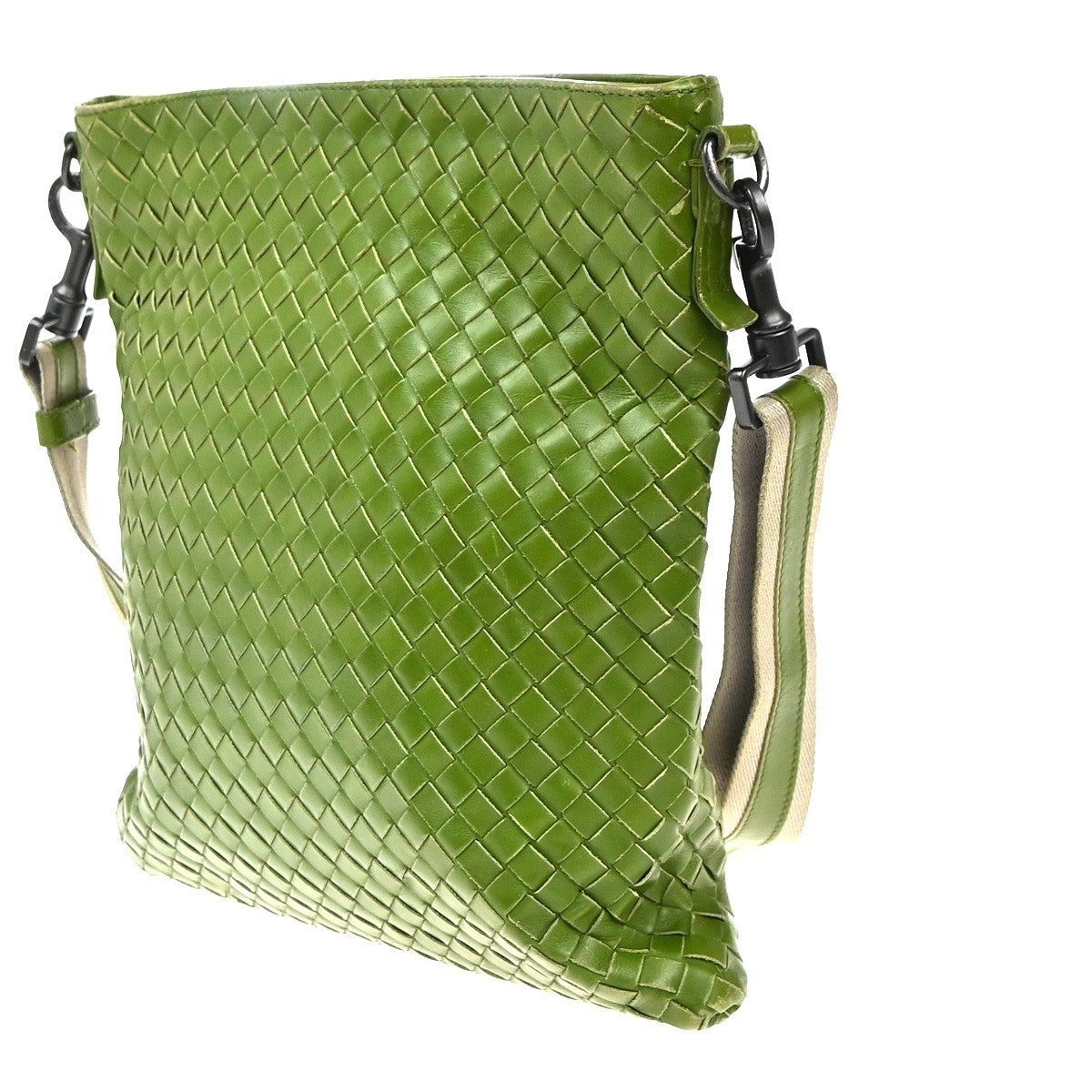 BOTTEGA VENETA Intrecciato Crossbody Shoulder Bag Leather Green Italy 16EG288