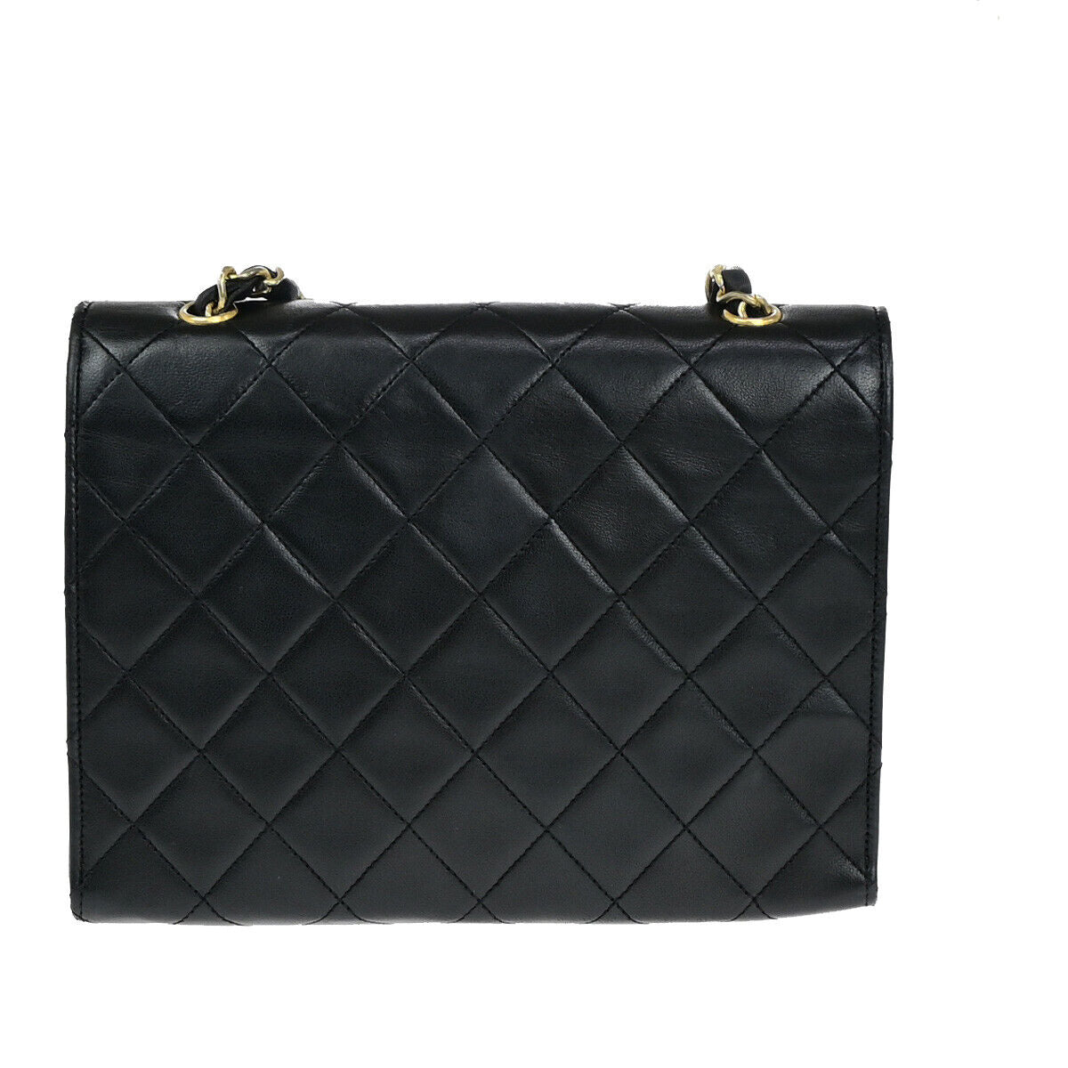 CHANEL CC Mini Matelasse Chain Shoulder Bag Leather Black GHW Vintage 641RK565