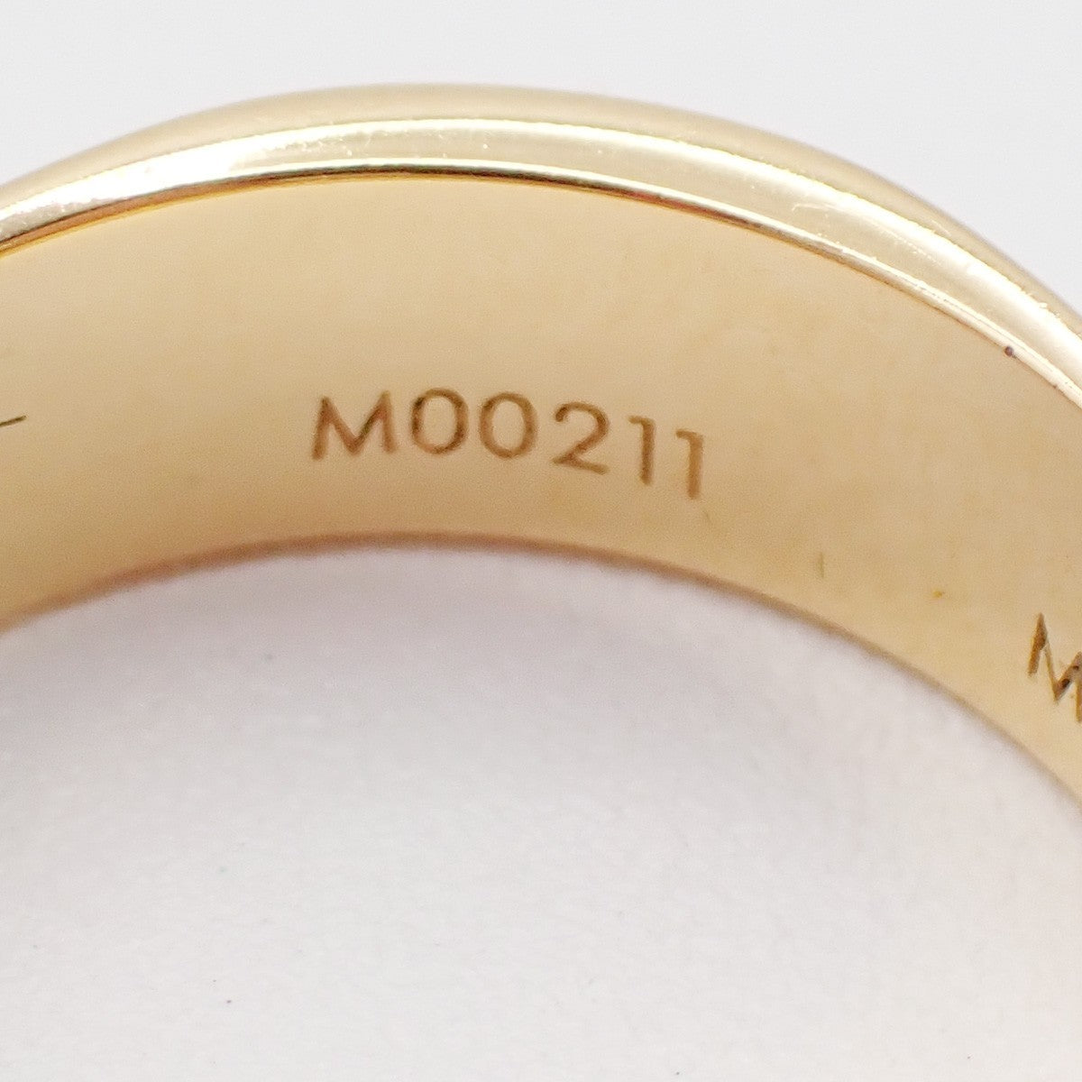 LOUIS VUITTON Nanogram Ring Size M Gold Silver Italy Accessory M00211 67EG247