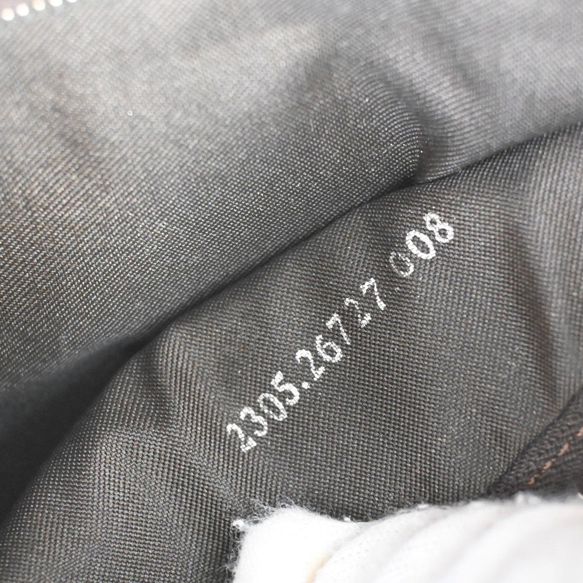 FENDI Logo Mamma Zucca Pattern Shoulder Bag Canvas Leather Brown Italy 28RF622