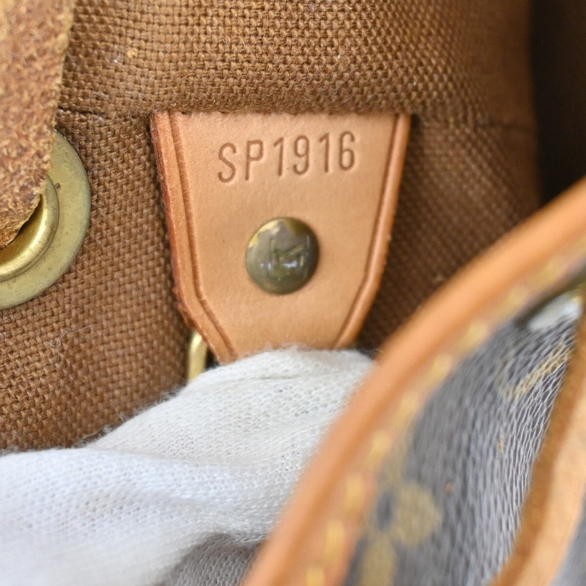 LOUIS VUITTON Mini Montsouris Backpack Bag Monogram Leather Brown M51137 12EE163