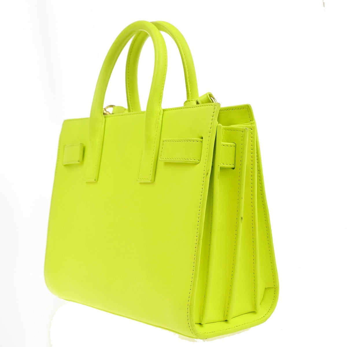 SAINT LAURENT Classic Nano Sac de Jour 2way Shoulder Hand Bag Leather YW 19MA481