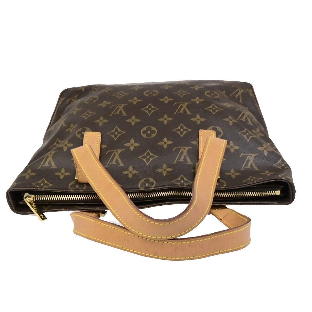 LOUIS VUITTON Cabas Piano Shoulder Bag Monogram Leather Brown M51148 73ED378