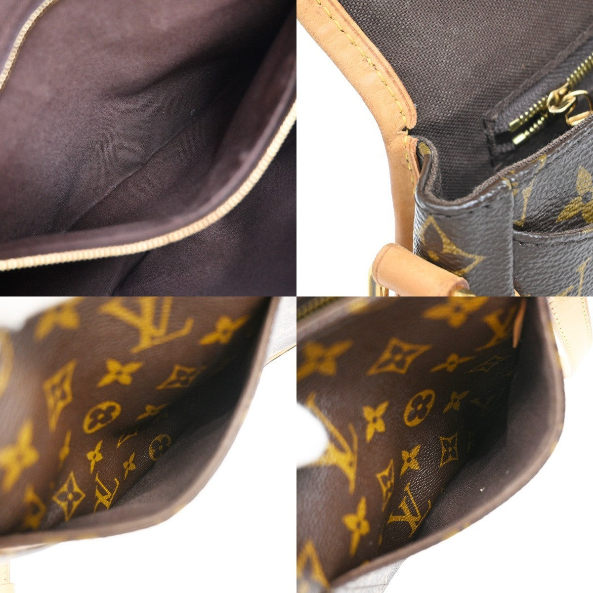 LOUIS VUITTON Menilmontant PM Shoulder Bag Monogram Leather BN M40474 50KP138