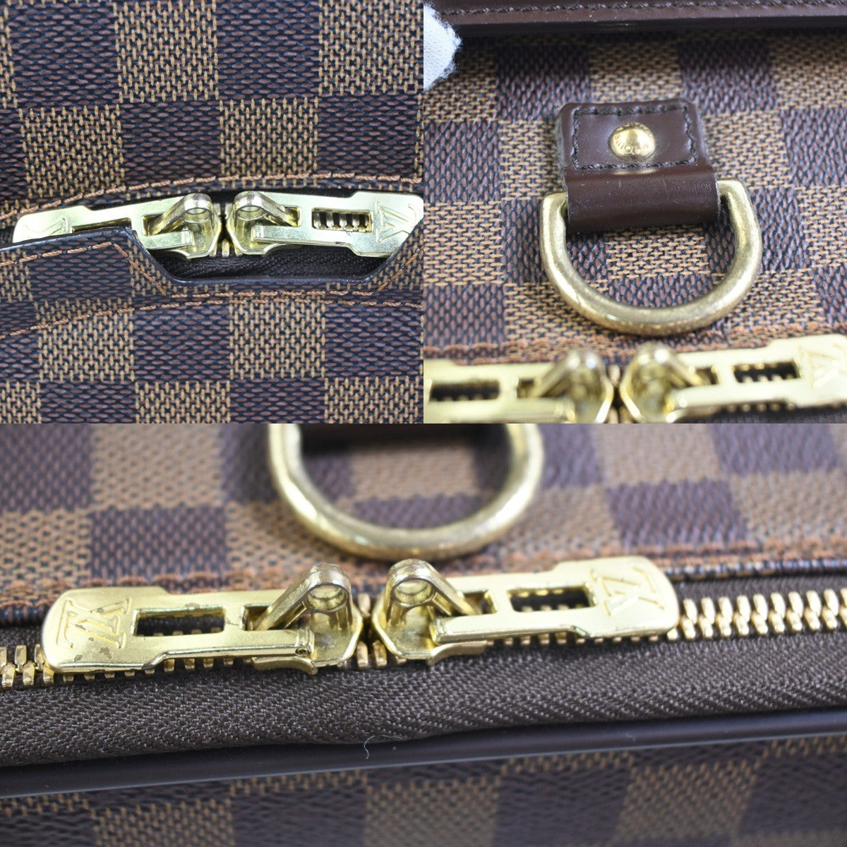 LOUIS VUITTON Pegase 55 Suitcase Carry on Bag Damier Ebene Brown N23294 84ZA357