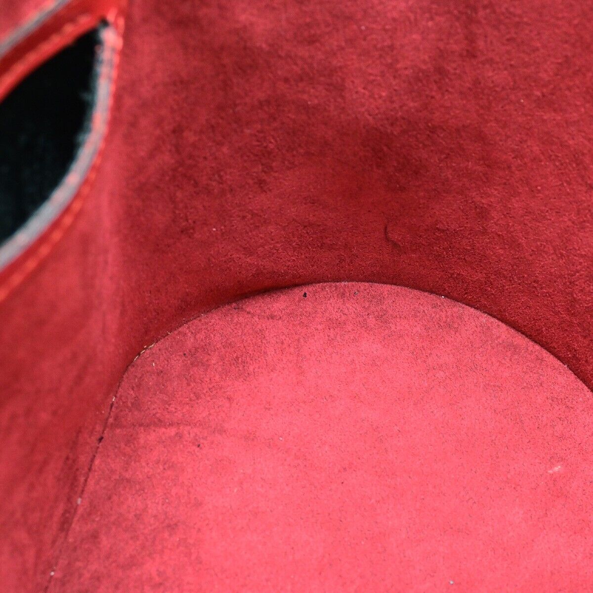 LOUIS VUITTON LV Logo Cannes Hand Vanity Bag Epi Leather Red M48037 35EC873