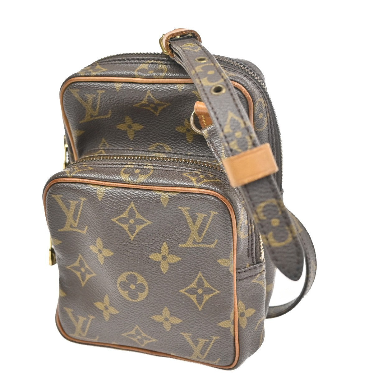 LOUIS VUITTON Mini Amazon Shoulder Bag Monogram Leather Brown M45238 31KC520