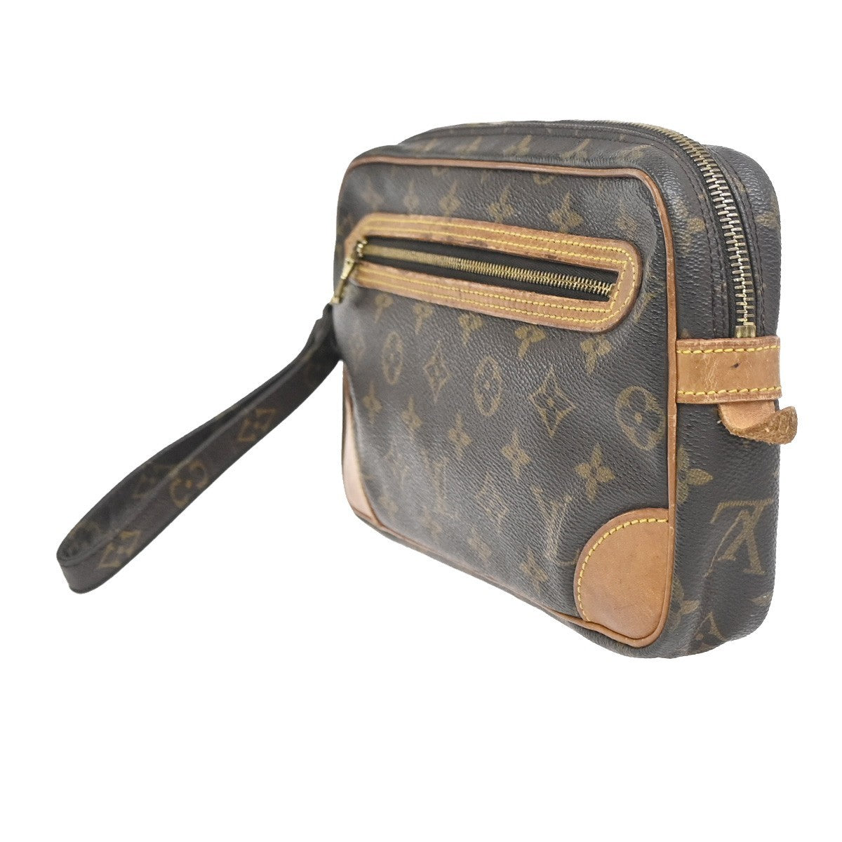 LOUIS VUITTON Marly Dragonne GM Clutch Hand Bag Monogram Brown M51825 31KC793