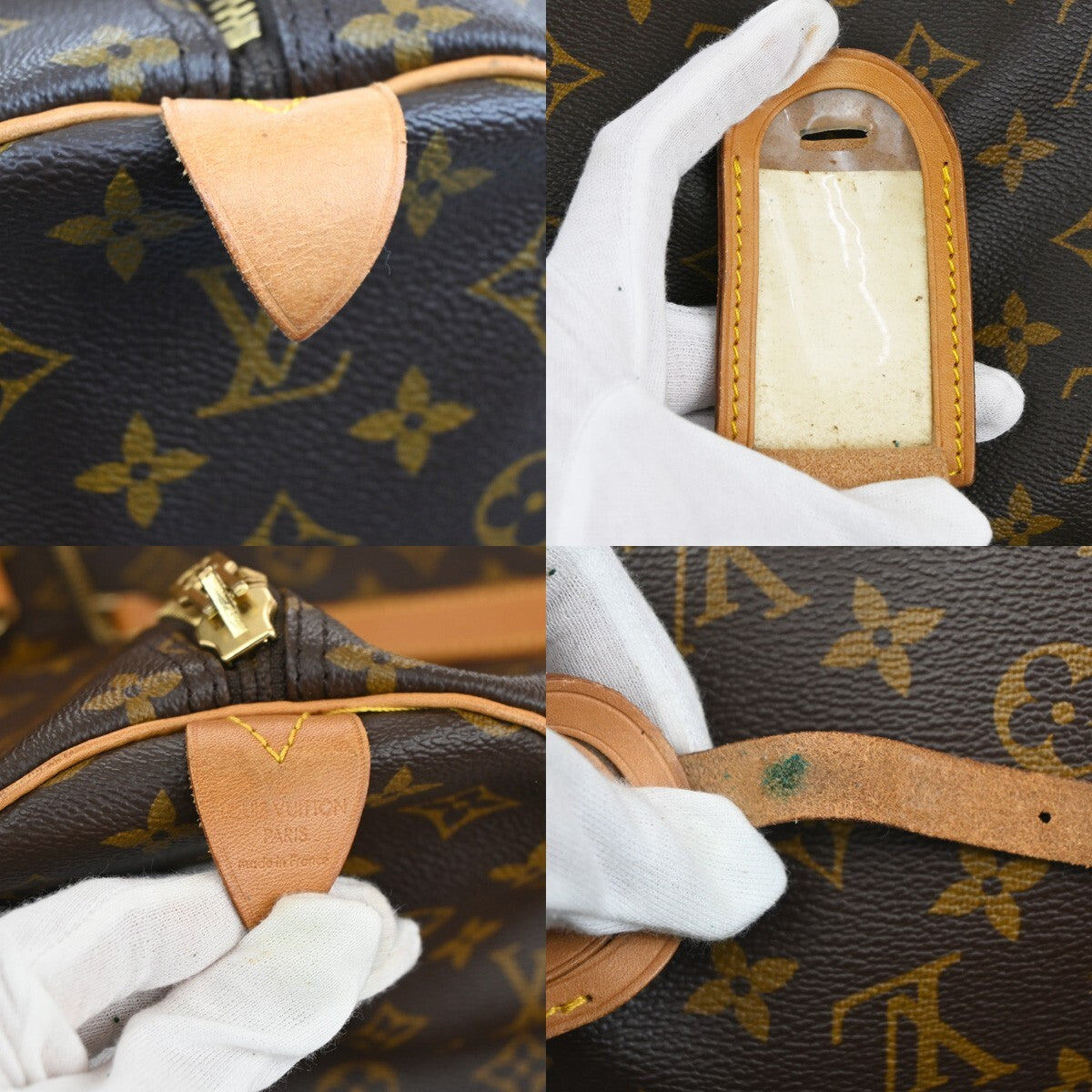 LOUIS VUITTON Keepall 60 Travel Hand Bag Monogram Leather Brown M41422 73EE235