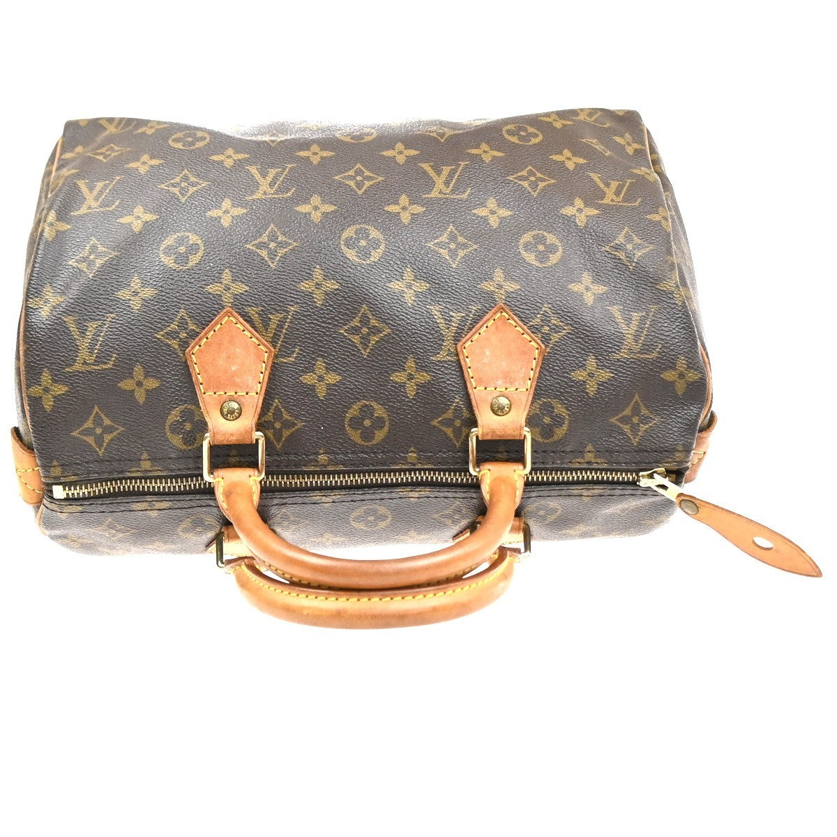 LOUIS VUITTON Speedy 30 Travel Hand Bag Monogram Leather Brown M41526 17MA564