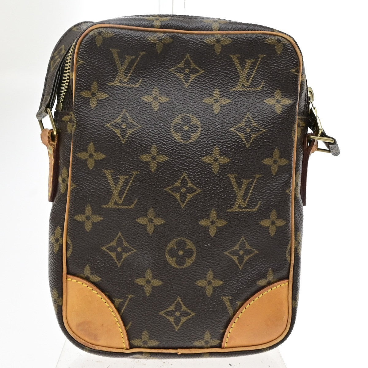 LOUIS VUITTON Danube Shoulder Bag Monogram Leather Brown France M45266 87KD193