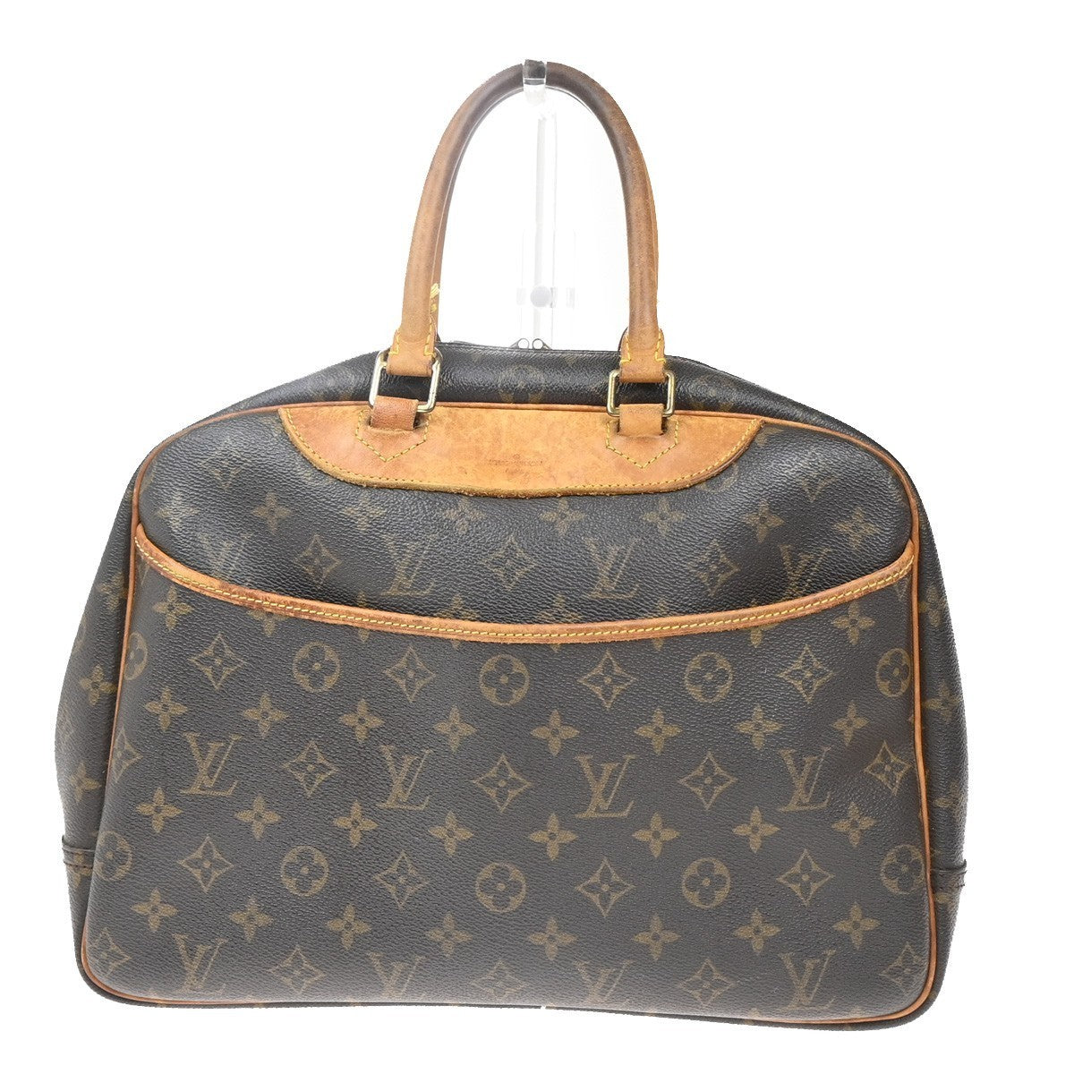 LOUIS VUITTON LV Logo Deauville Hand Bag Monogram Leather Brown M47270 36KP401