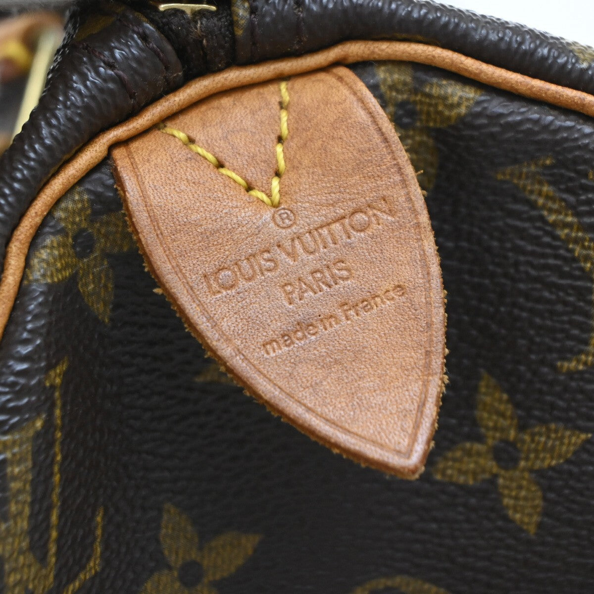 LOUIS VUITTON Speedy 30 Travel Hand Bag Monogram Leather Brown M41526 16EE663