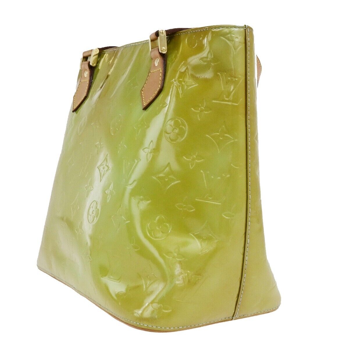 LOUIS VUITTON Houston Shoulder Bag Monogram Vernis Leather Yellow M91303 09ED927