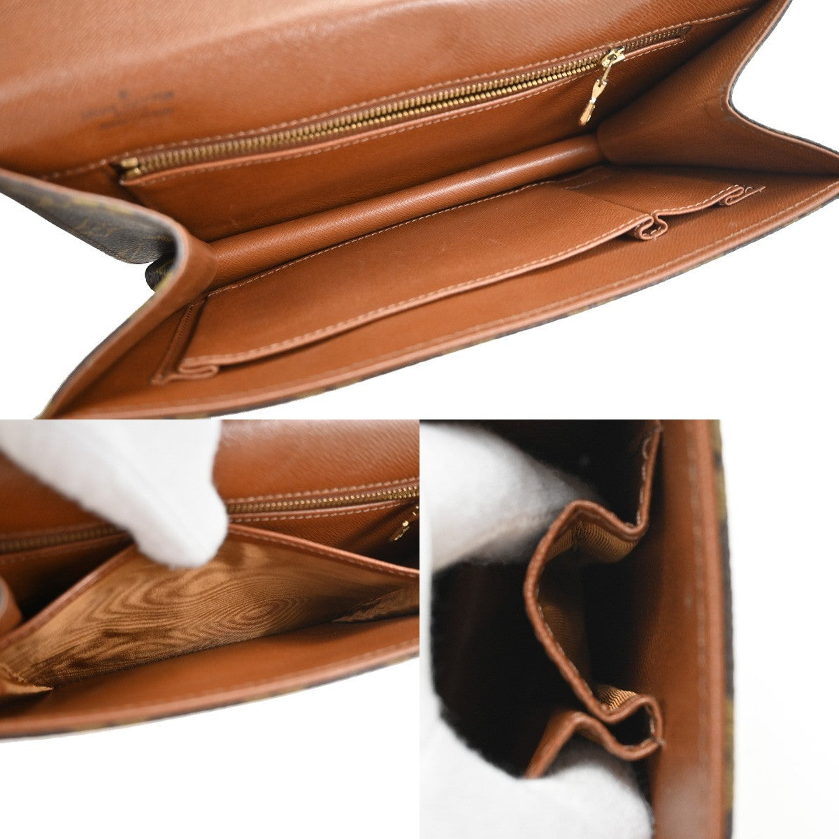 LOUIS VUITTON Pochette Dam PM Clutch Hand Bag Monogram Leather BN M51812 05PA047
