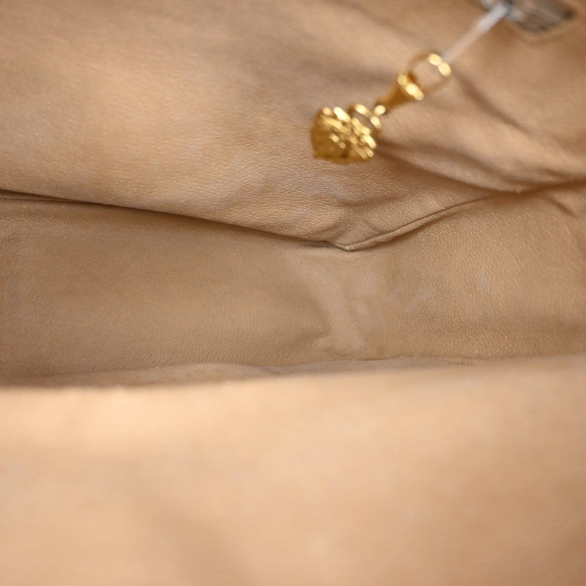 GUCCI Logo GG Pattern Shoulder Bag Coating Canvas Leather Brown 69KB596