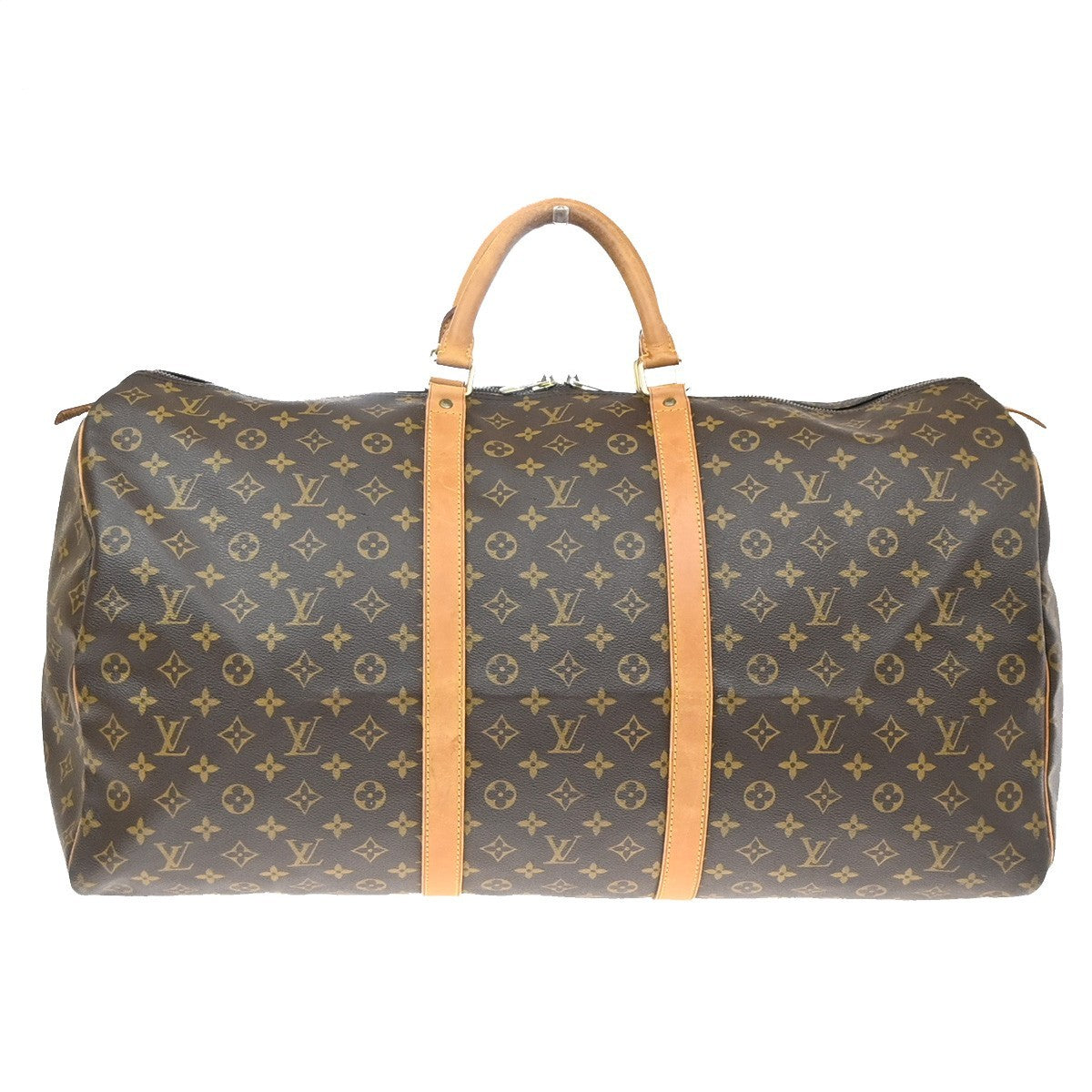LOUIS VUITTON Keepall 60 Travel Hand Bag Monogram Leather Brown M41422 10YJ275