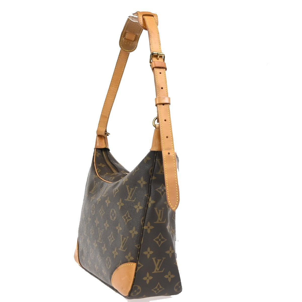 LOUIS VUITTON Boulogne 30 Shoulder Bag Monogram Leather Brown M51265 77PA056