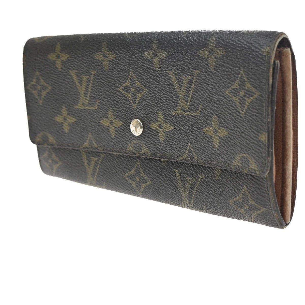 LOUIS VUITTON LV 2 Set Credit Compact Zip Wallet Monogram Leather BN 02KC753