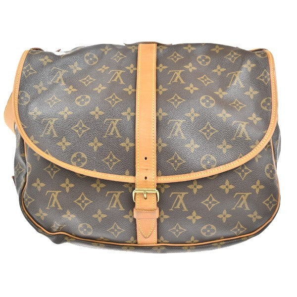 LOUIS VUITTON Saumur 35 Shoulder Bag Monogram Leather BN France M42254 96RL788