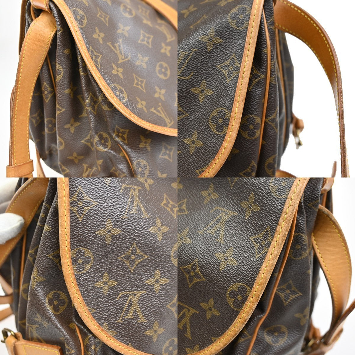 LOUIS VUITTON Saumur 35 Shoulder Bag Monogram Leather BN France M42254 78KC667
