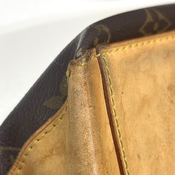 LOUIS VUITTON Cabas Mezzo Shoulder Bag Monogram Leather Brown M51151 73MA498