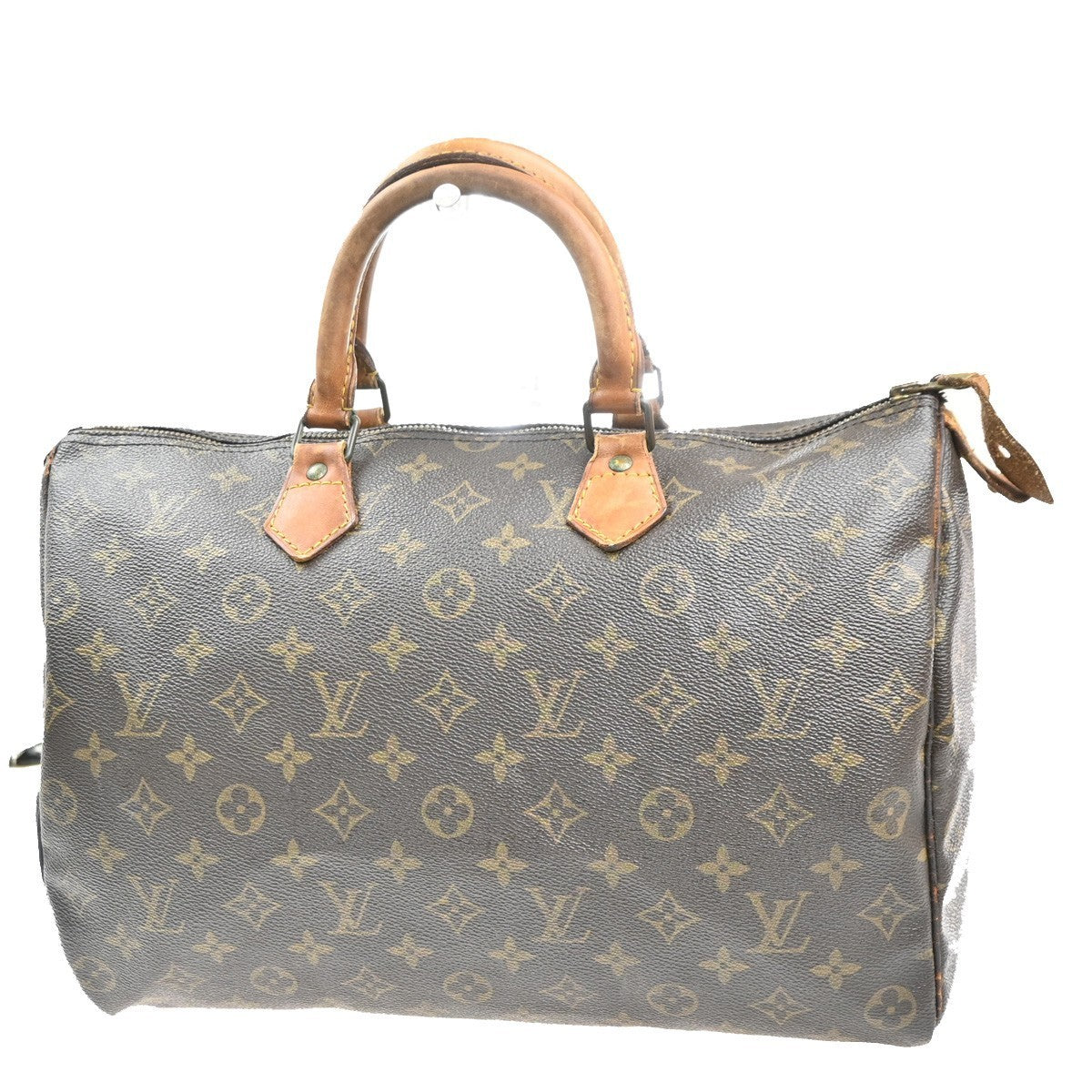 LOUIS VUITTON Speedy 35 Travel Hand Bag Monogram Leather Brown M41524 81MA295