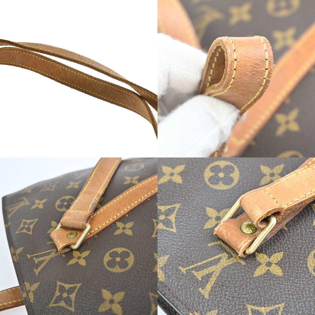 9.Live LOUIS VUITTON BABYLONE Shoulder Bag Monogram Leather Brown M51102 34CA708