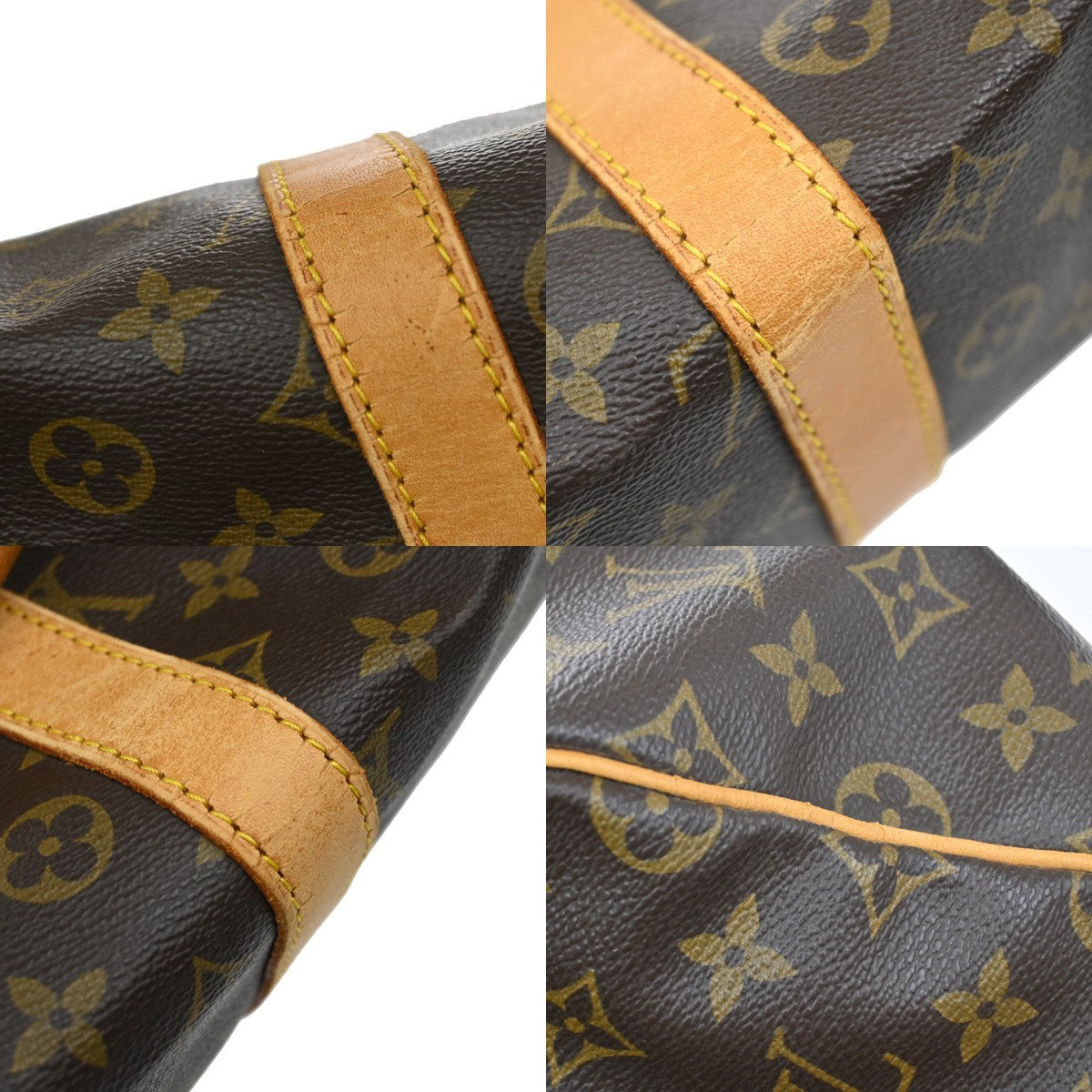 LOUIS VUITTON Keepall 55 Travel Hand Bag Monogram Leather Brown M41424 67DA057