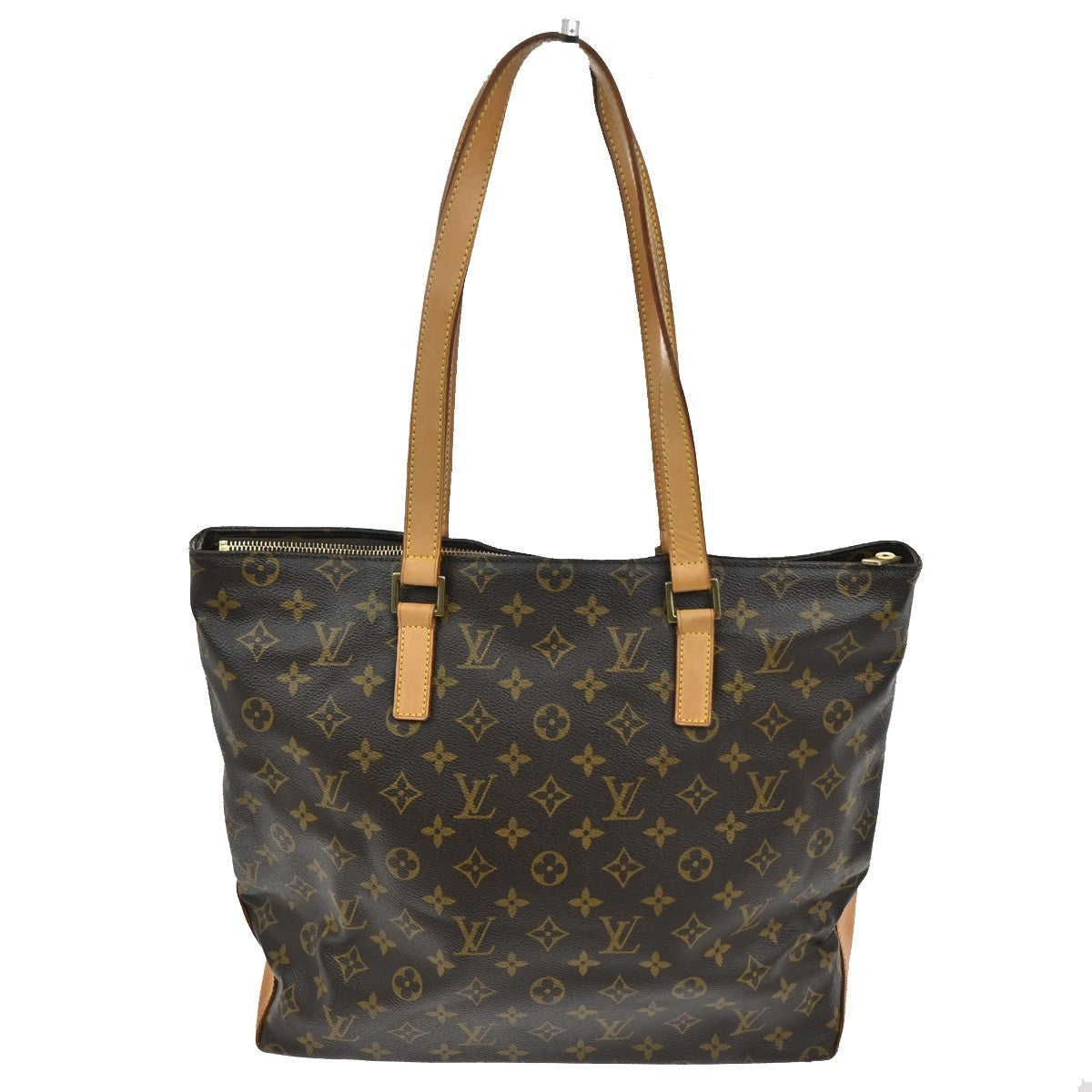 LOUIS VUITTON Cabas Mezzo Shoulder Bag Monogram Leather Brown M51151 97TA323