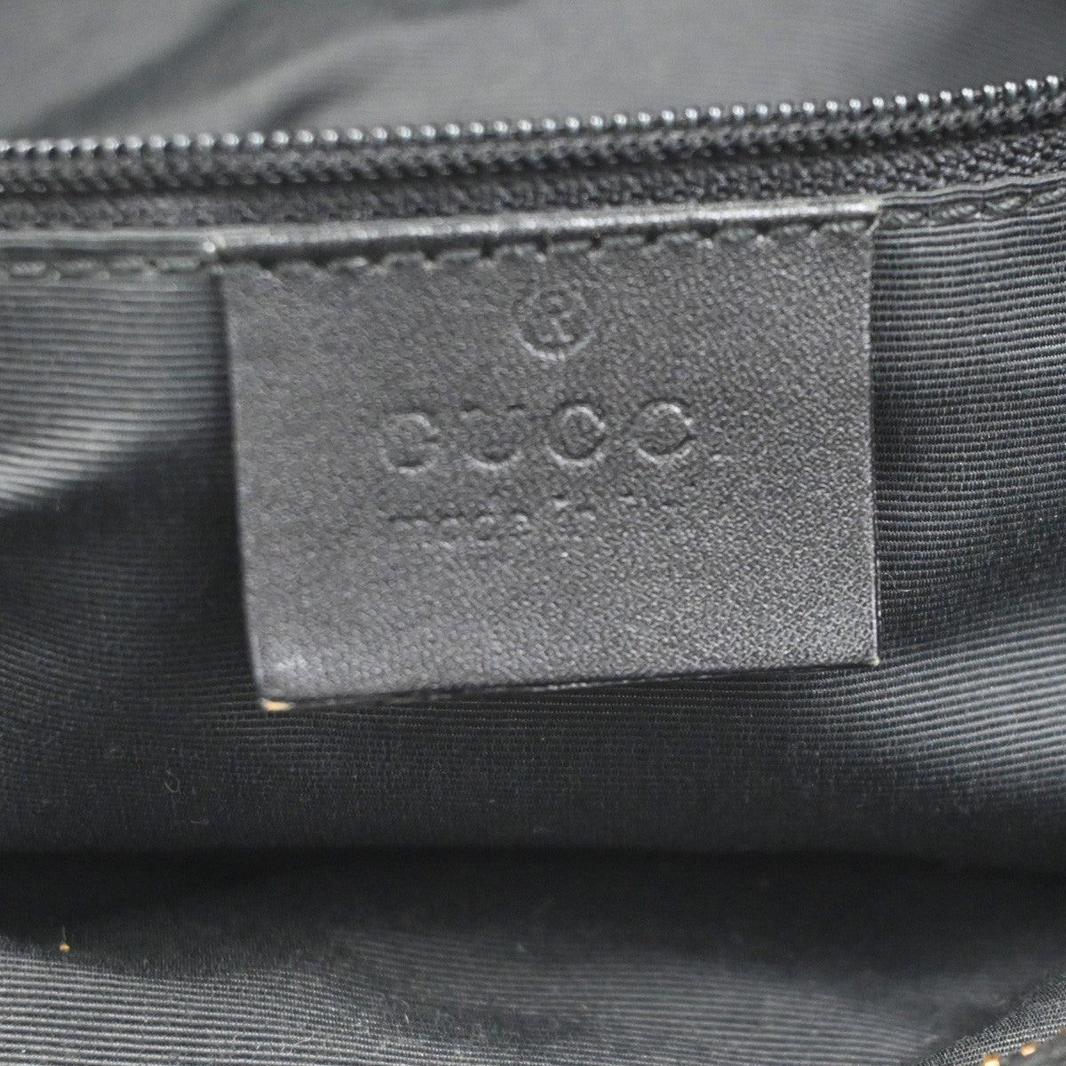 GUCCI GG Canvas Mini Boston Handbag Black Leather Canvans GHW Italy 36KC924